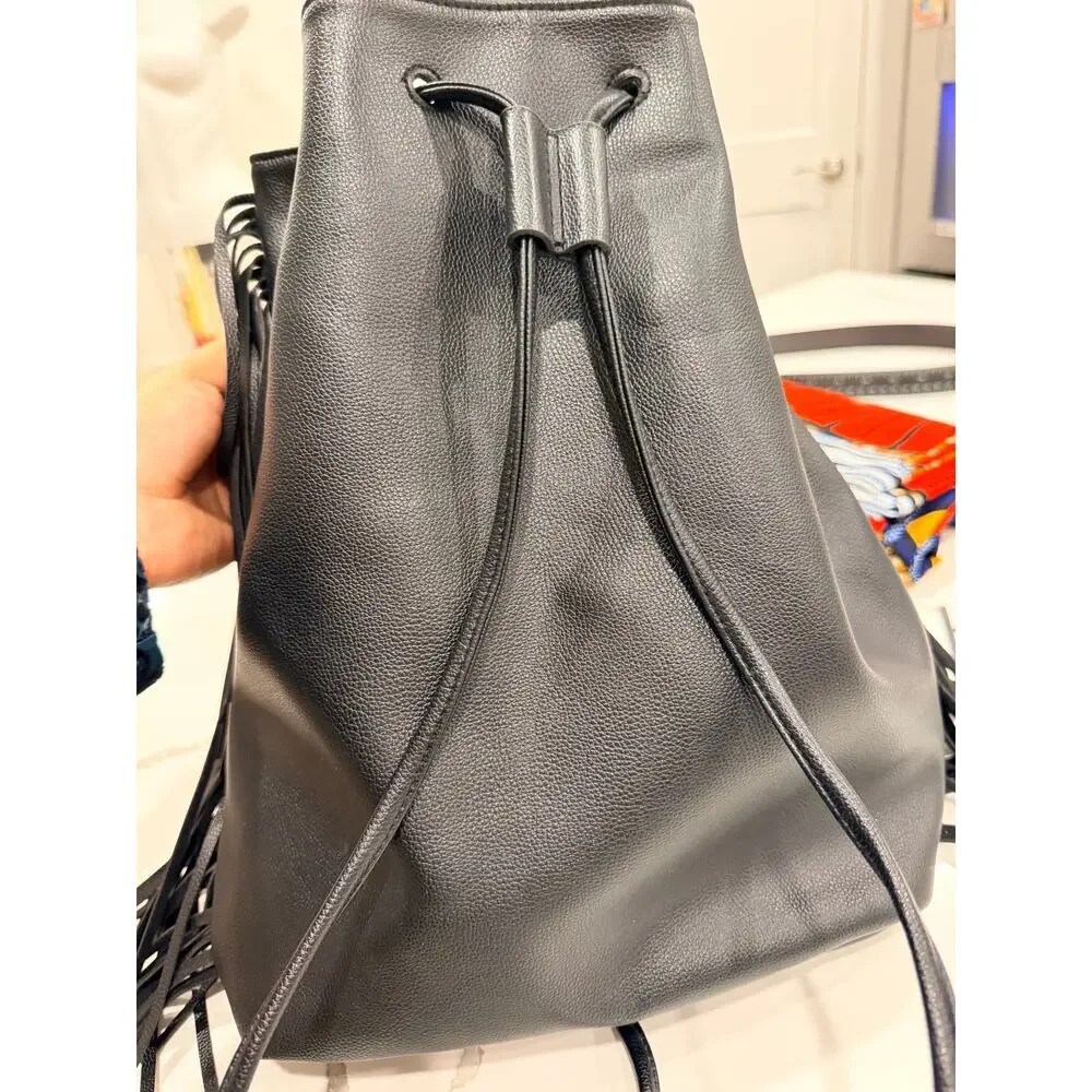 Victorias secret black leather fringe - Picture 4 of 8